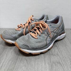 Asics Womens GT-3000 5 Running Shoes Gray Coral T755N Low Top Lace Up 8 EUR 39.5